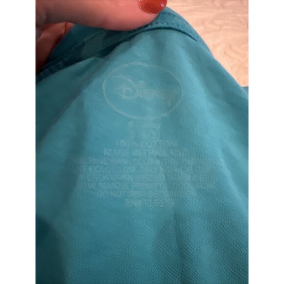 Disney Minnie Mouse V-Neck Top – Teal Graphic Women’s Size Small - Picture 3 of 3